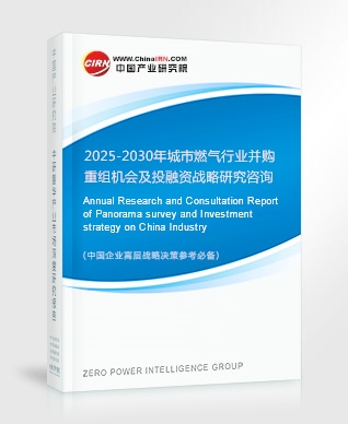 2025-2030年城市燃?xì)庑袠I(yè)并購重組機(jī)會(huì)及投融資戰(zhàn)略研究咨詢報(bào)告